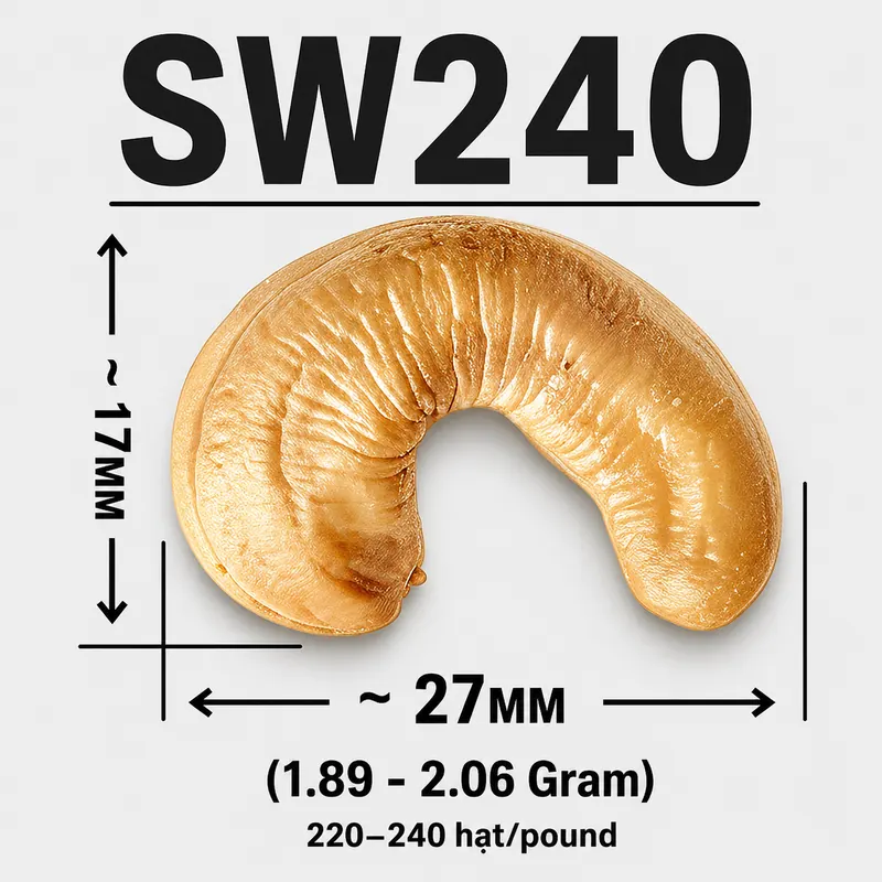 Hạt Điều SW240 — ảnh 3